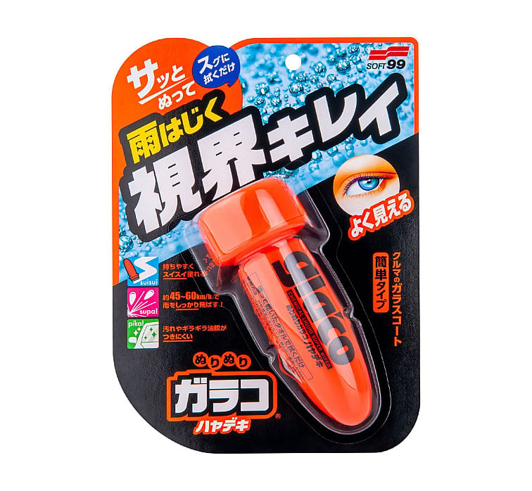 Soft99 Glaco Roll-On Rain Repellent - Large 120ml Bottle For Windshield & Glass