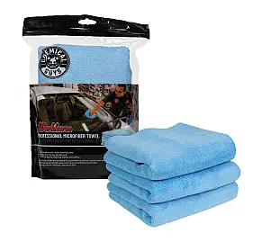 Chemical Guys - Workhorse Professional Microfiber Towels - Blue 16x16" - 3 Pack